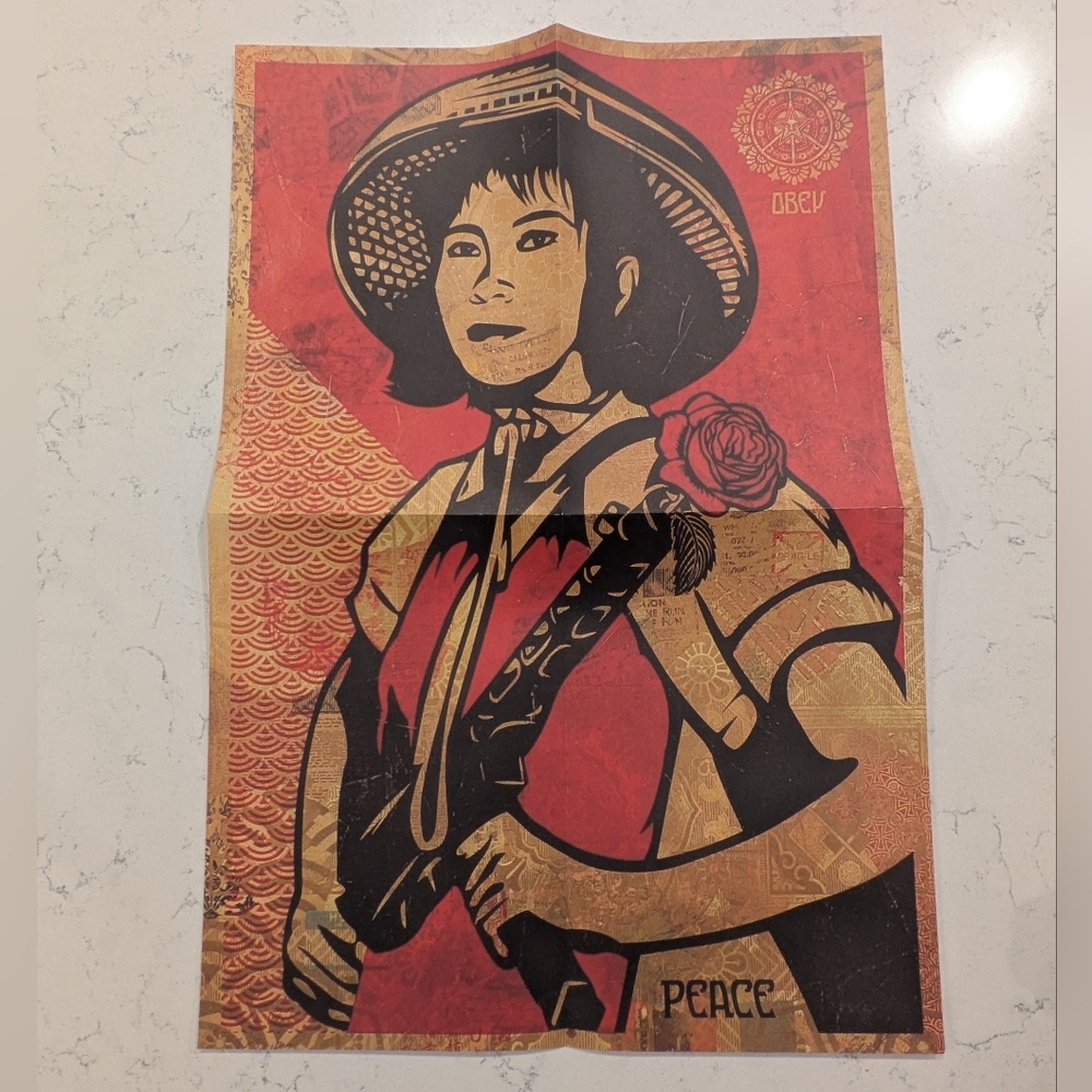 Shepard Fairey 16x24 REVOLUTION WOMAN Obey Print Wall Art Poster RARE Version